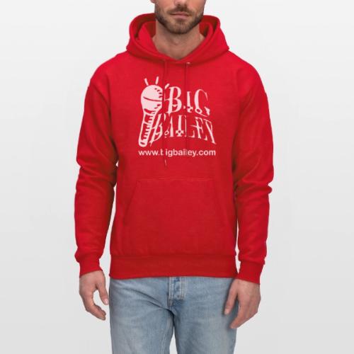 BIG Bailey LOGO and Website White Artwork - Men's Hoodie