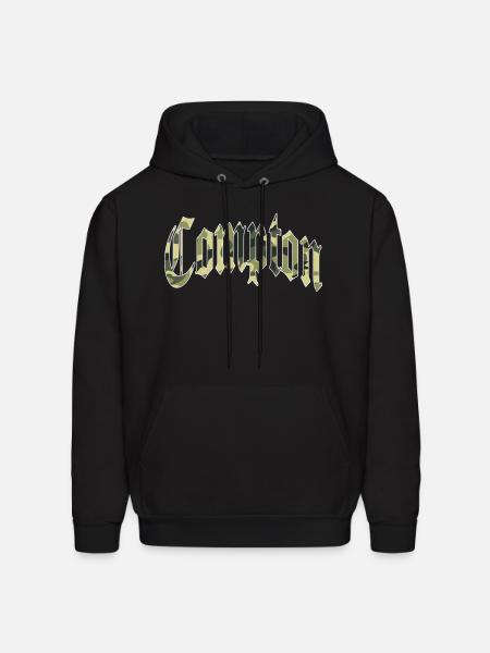 Compton (Camo) - Men's Hoodie - black