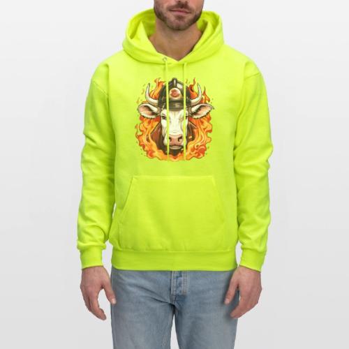 Firefighter cow - Men's Hoodie