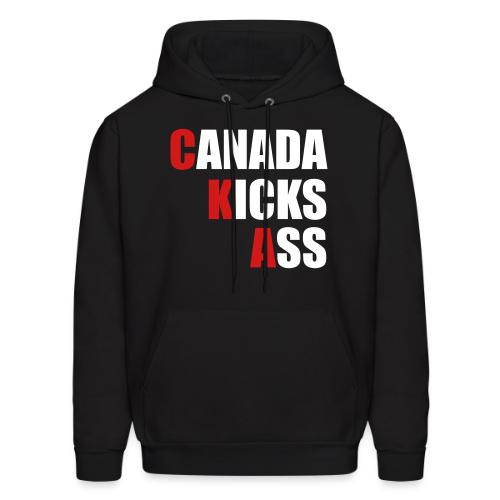 Canada Kicks Ass Vertical - Men's Hoodie