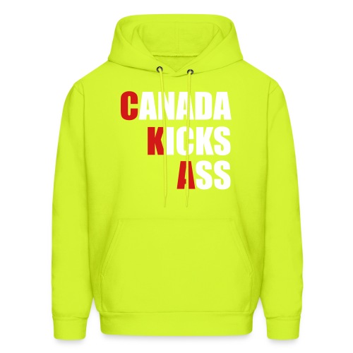 Canada Kicks Ass Vertical - Men's Hoodie