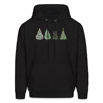 Christmas Tree Cute Christmas Pine Tree Christmas - Men's Hoodie - black - Front - Elias (183cm)