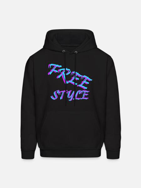 “FREE STYLE” – CHIC T-SHIRTS - Men's Hoodie - black
