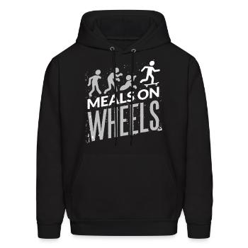 Meals On Wheels Zombies - Men's Hoodie - black - Front - Elias (183cm)