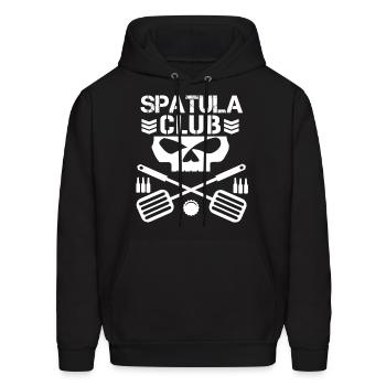 Spatula Club - Men's Hoodie - black - Front - Elias (183cm)