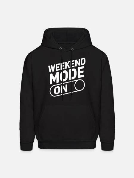 Weekend Mode On - Men's Hoodie - black