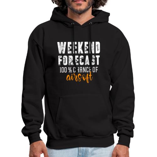 Weekend forecast 100 % chance of airsoft - Men's Hoodie