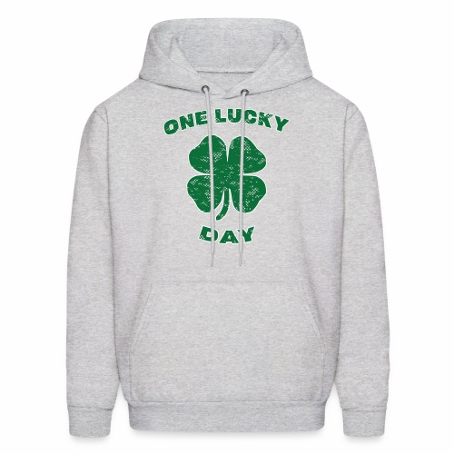 Lucky Day St Patrick Kids Green Clover Irish Gift. - Men's Hoodie