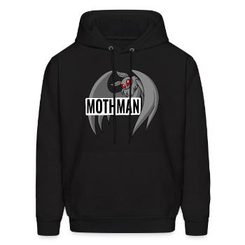 Mothman - Men's Hoodie - black - Front - Elias (183cm)