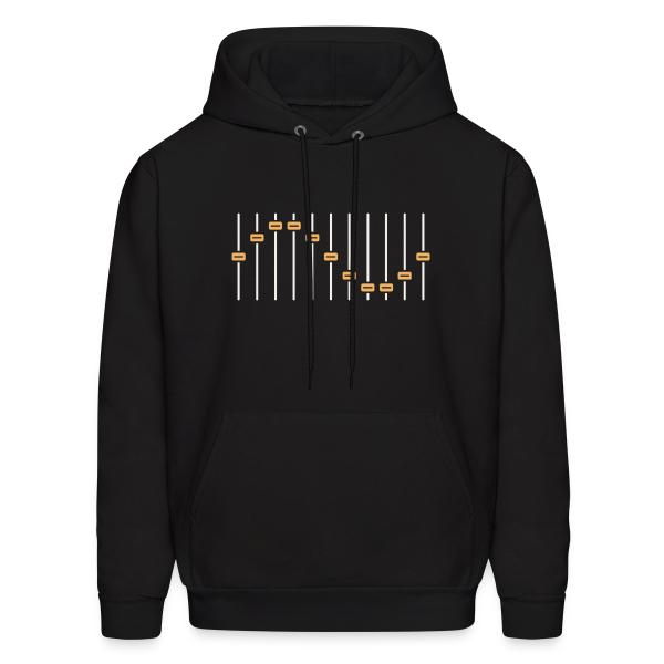 Fader Wave - Mixing Console Line Art Men's Hoodie