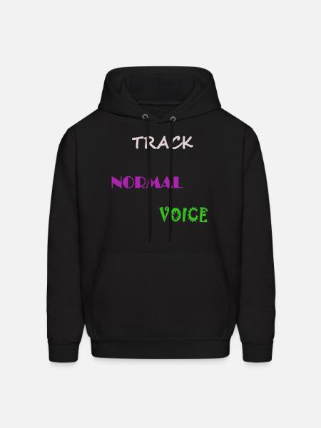 Track Normal Voice - Men's Hoodie - black