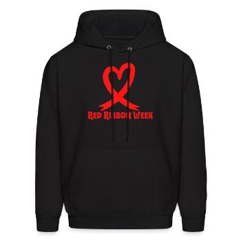 Red ribbon week Classic - Men's Hoodie - black - Front - Elias (183cm)