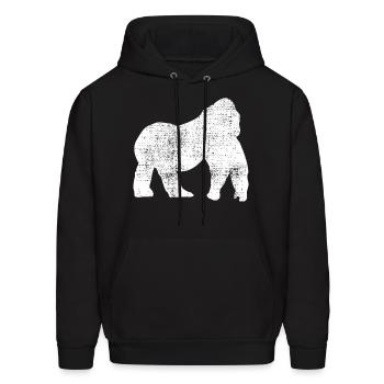 Gorilla - Men's Hoodie - black - Front - Elias (183cm)