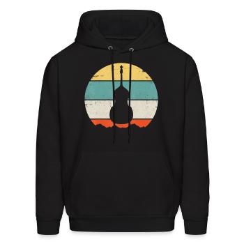 Double Bass - Men's Hoodie - black - Front - Elias (183cm)