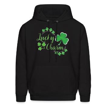 Lucky charm st patrick's day - Men's Hoodie - black - Front - Elias (183cm)