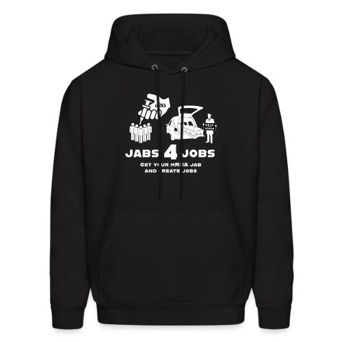 Jabs 4 Jobs - design inverted for dark items - Men's Hoodie