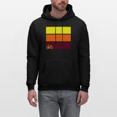 tricolor with bicycle - Men's Hoodie