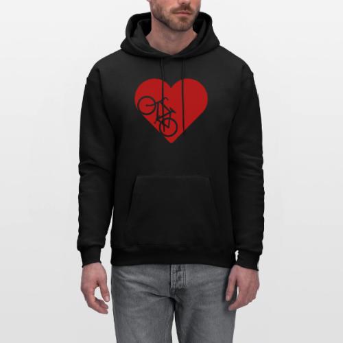 Bike in heart - Men's Hoodie