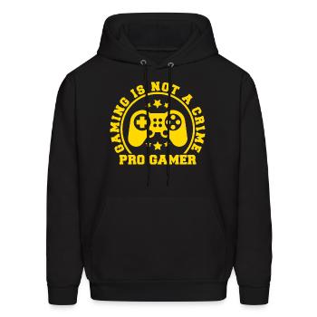 Gaming is not a Game pro Gamer video games - Men's Hoodie - black - Front - Elias (183cm)