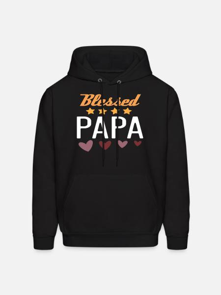Blessed Papa - Men's Hoodie - black