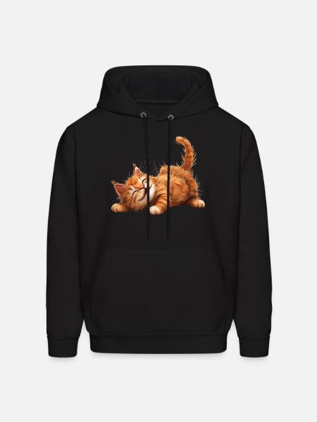 Funny Cat - Men's Hoodie - black