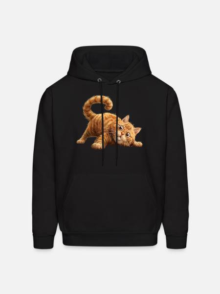 Funny Cat - Men's Hoodie - black
