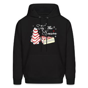 Tis' The Season Tree Cakes Debbie Becky Jen - Men's Hoodie - black - Front - Elias (183cm)