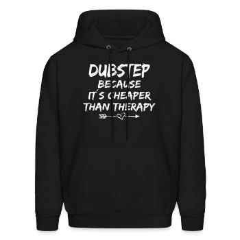 Reggae Dub Music Festival Dancing Funny Dubstep - Men's Hoodie - black - Front - Elias (183cm)