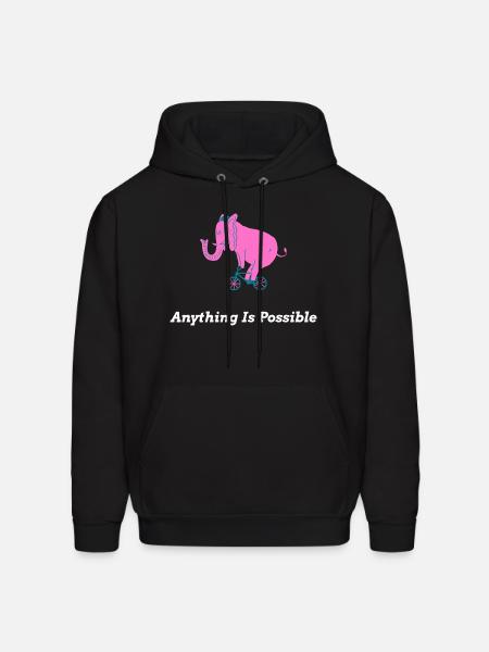 Anything Is Possible - Men's Hoodie - black