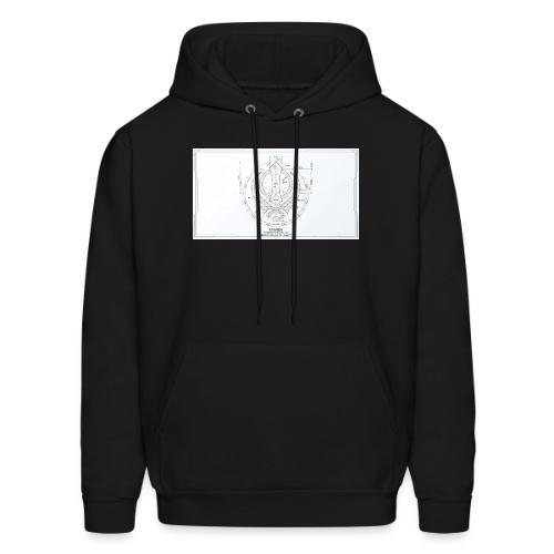 Khanda architectural Drawing - Men's Hoodie