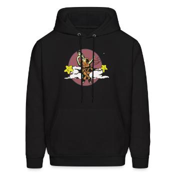 Cloud - Men's Hoodie - black - Front - Elias (183cm)