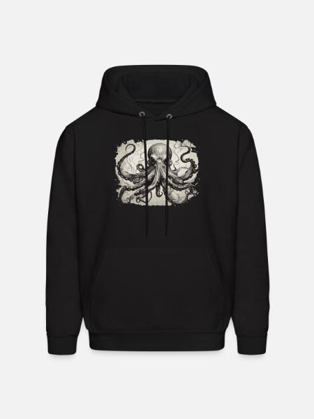 octopus1 - Men's Hoodie - black