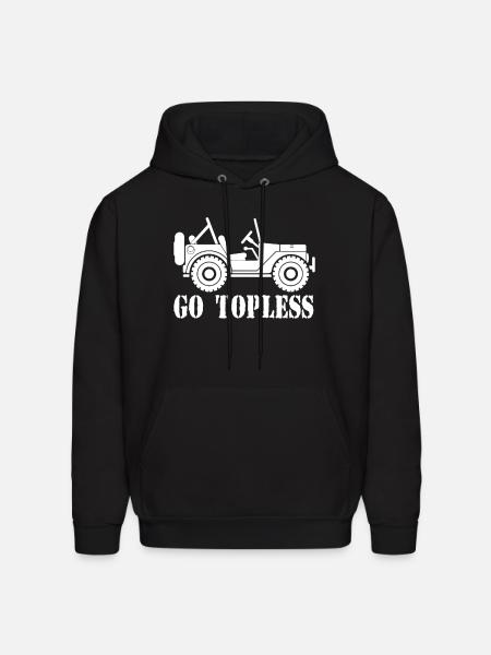 Go Topless - Men's Hoodie - black