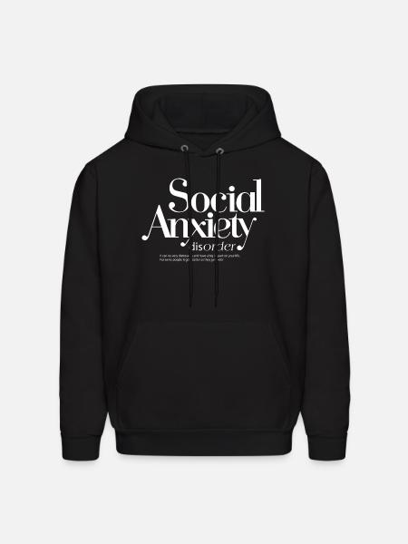 Social Anxiety - Men's Hoodie - black