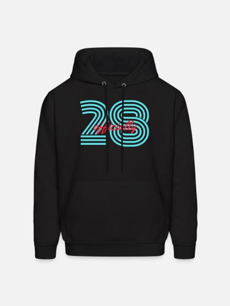 28th Birthday - Men's Hoodie - black