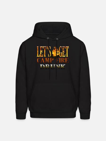 Camo Camping - Men's Hoodie - black