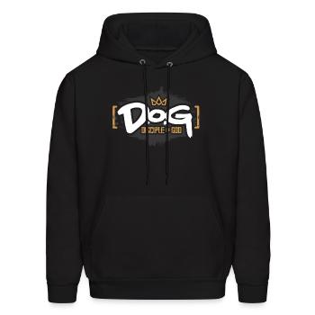 D.O.G (Disciple of God) - Men's Hoodie - black - Front - Elias (183cm)