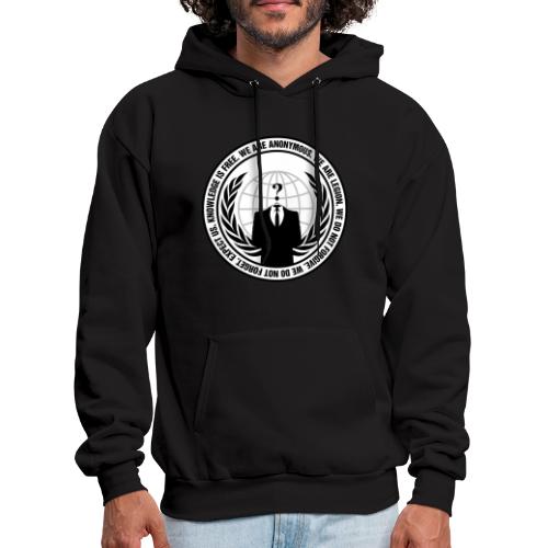 Anonymous Logo With Slogan png - Men's Hoodie