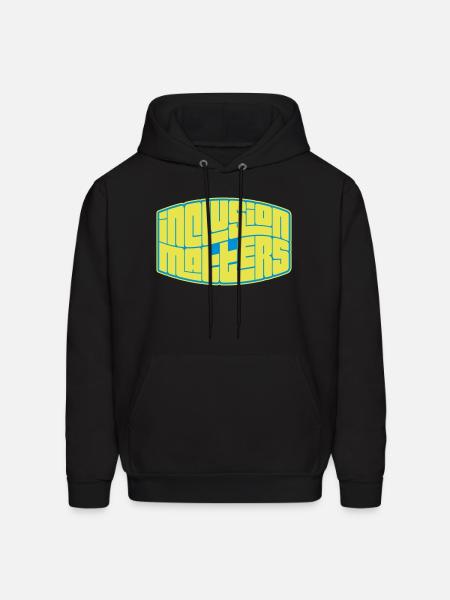 inclusion matters logo quote - Men's Hoodie - black