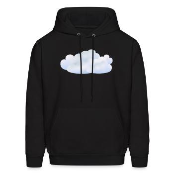 Clouds - Men's Hoodie - black - Front - Elias (183cm)