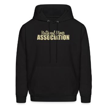 National Pimp Association - Men's Hoodie - black - Front - Elias (183cm)
