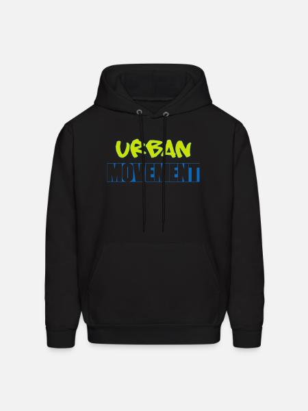 Urban Movement Neon Splash - Men's Hoodie - black