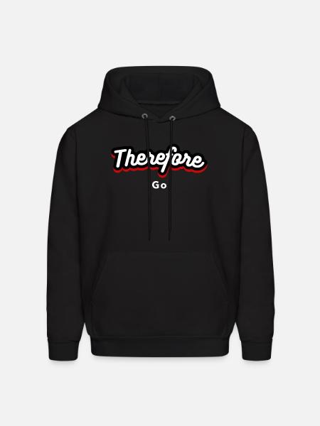 Therefore go - Men's Hoodie - black