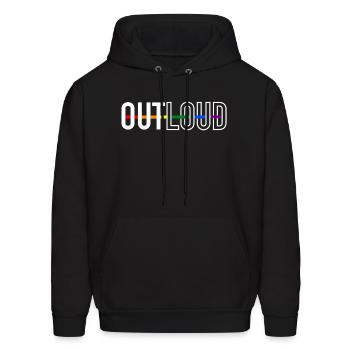 Out Loud - Men's Hoodie - black - Front - Elias (183cm)