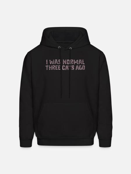I Was Normal - Men's Hoodie - black