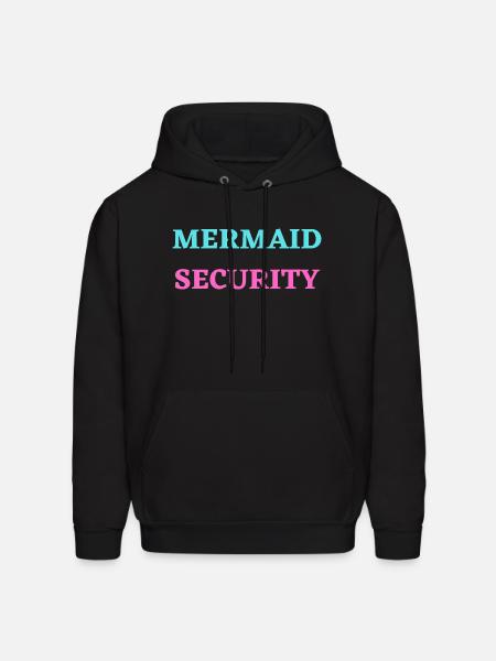 MERMAID SECURITY - Men's Hoodie - black