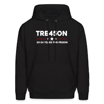 TRE45ON For Prison 2024 - Men's Hoodie - black - Front - Elias (183cm)