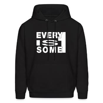 Every 1 is... - Men's Hoodie - black - Front - Elias (183cm)