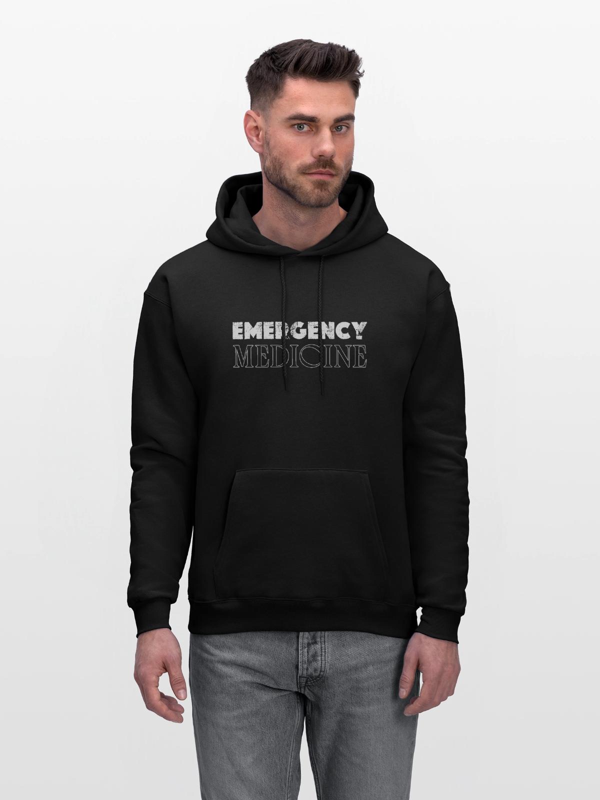 emergency medicine department emergency - Men's Hoodie - black - Front - Elias (183cm)