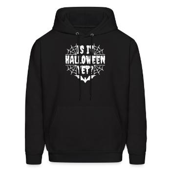 Is it halloween yet? Halloween - - Men's Hoodie - black - Front - Elias (183cm)